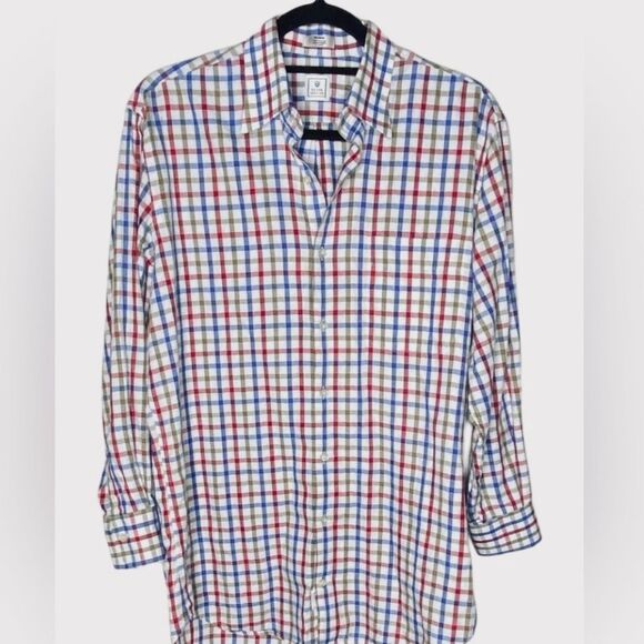 Peter Millar Men’s Sz Med Plaid Casual Cotton Button Down Shirt - Picture 2 of 5
